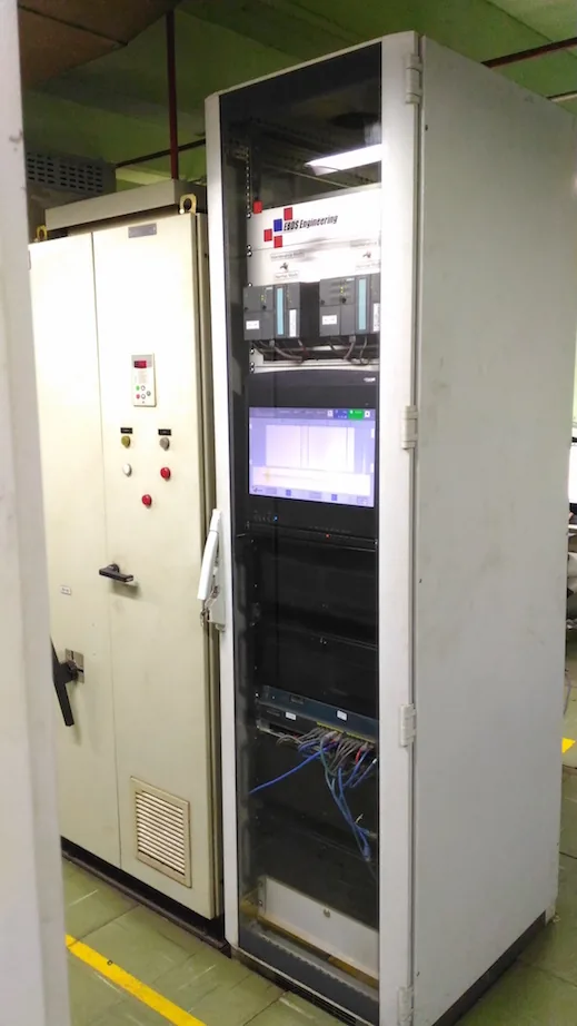 EBDS Engineering cabinet on the casting floor