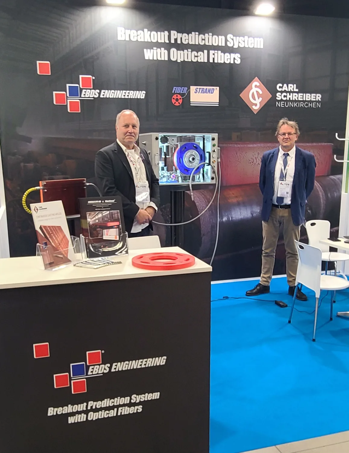 Trade-show stand - FiberStrand® reel on display